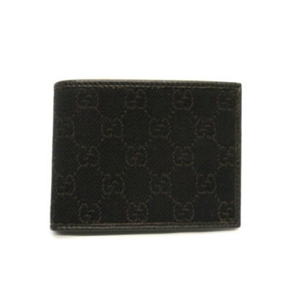GUCCI Wallet GG Denim Leather Brown - Picture 1 of 6